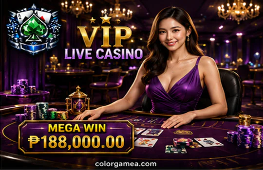 COLORGAME mobile live casino table with clear stream timer and controls